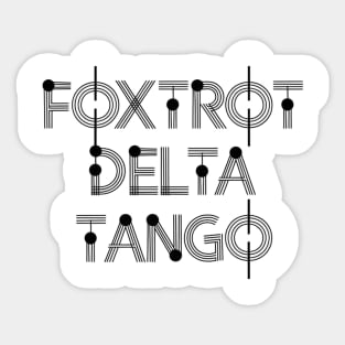 Foxtrot-Delta-Tango Sticker